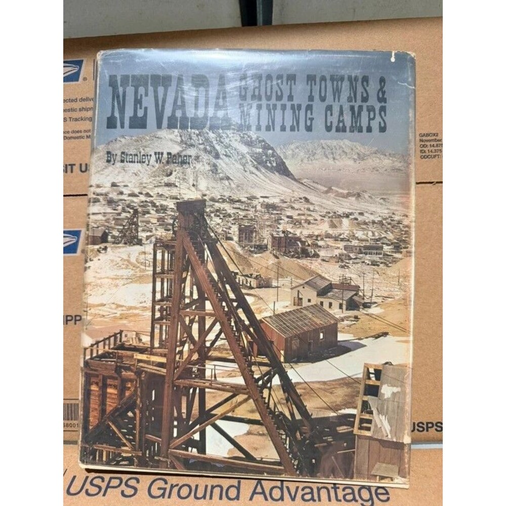 Nevada Ghost Towns & Mining Camps Stanley W. Paher Hardcover 1970 1st Ed DJ